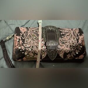 SOLD
Montana West Brown Leather Clutch